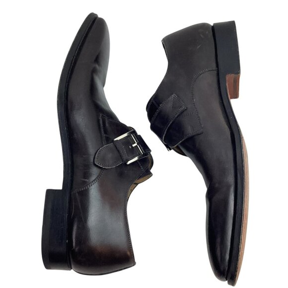 Magnanni Marco ll Mens 8M Leather Monk Strap Dress Shoes Black Made in Spain main image 4